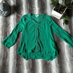 Green Style & Co Blouse